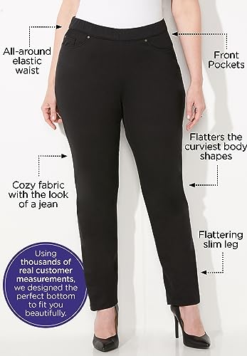 Catherines Women's Plus Size The Curvy Knit Jean2