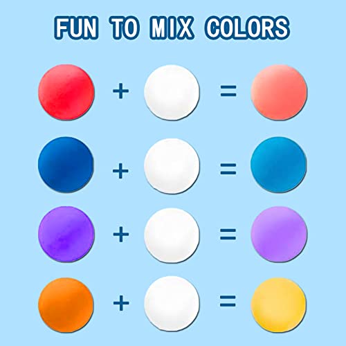 iFergoo Air Dry Clay, Ultra Light Modeling Clay, Magic Clay DIY Creative Modeling Dough, Kids Gifts for Girls Boys (White Clay) - Image 4