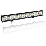 Alta Calidad de Faro Trabajo----Utilizar lentes de policarbonato duradero y una carcasa de aluminio, aumento de las emisiones de luz, sobrevive sin esfuerzo a los golpes y arañazos. IP68 impermeable y puede soportar altas temperaturas, mientras que duplicar como disipador de calor, resistir a los ambientes severos.