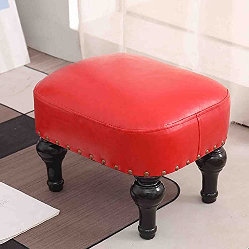 Reposapiés pequeño de madera de goma para sofá y mesa baja de salón