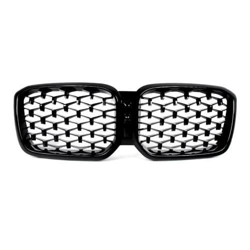 Grilles Calandre Avant Double Pont pour BMW X3 X4 G01 G02 LCI 2022-2023 Auto Noir
