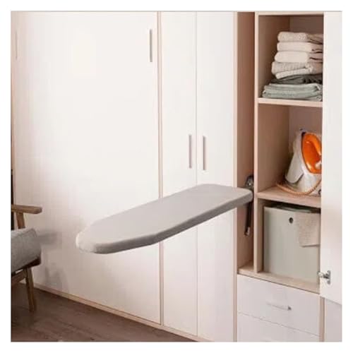 GCGC Wall Mounted Ironing Board,Side Mounted in Closet Lifting Ironing Board,Hidden Ironing Board Space Saving,for Wardrobe Home Cloakroom Apartment