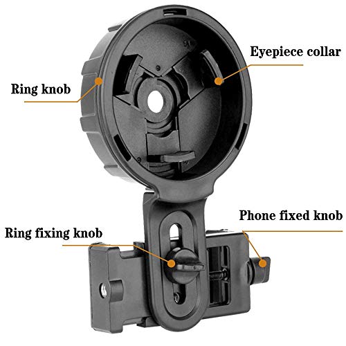 Cell Phone Adapter Mount, Cellphone Smartphone Quick Photography Adapter Mount Compatible Binocular Monocular Spotting Scope Telescope Microscope - Thumbnail 6