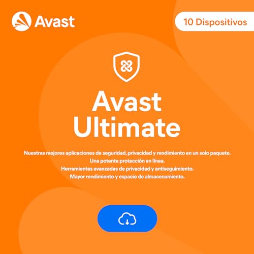 Avast Ultimate 2025 | Antivirus 10 Dispositivos | 1 Año | Descarga digital