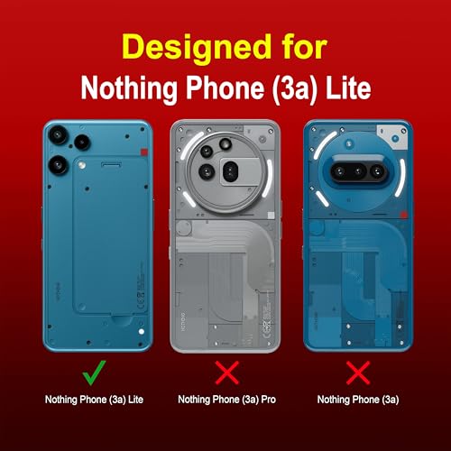 Image of Zapcase Back Case Cover for Nothing Phone 3a Lite | Compatible for Nothing Phone 3a Lite Back Cover | Liquid Silicon Magic Case for with Camera Protection | Red