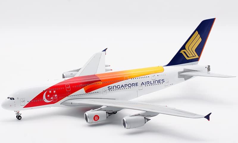 Miniatura 1 de JC Wings Singapore Airlines para Airbus A380 9V-SKI 50TH 1200 DIECAST modelo preconstruido