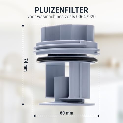 Flusensieb voor wasmachine Filterzeef Flusensieb inzetstuk passend zoals 00647920 voor Bosch, Siemens, Constructa, Neff Vervangingsdeel - Afbeelding 3