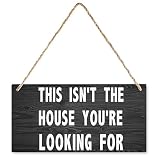 Wood Sign This Isn't The Place You're Looking For Wooden Hanging Sign Plaque For Bedroom Kitchen Garden Wall Pub Club Coffee Hanging Sign Decor 12X6 Inches
