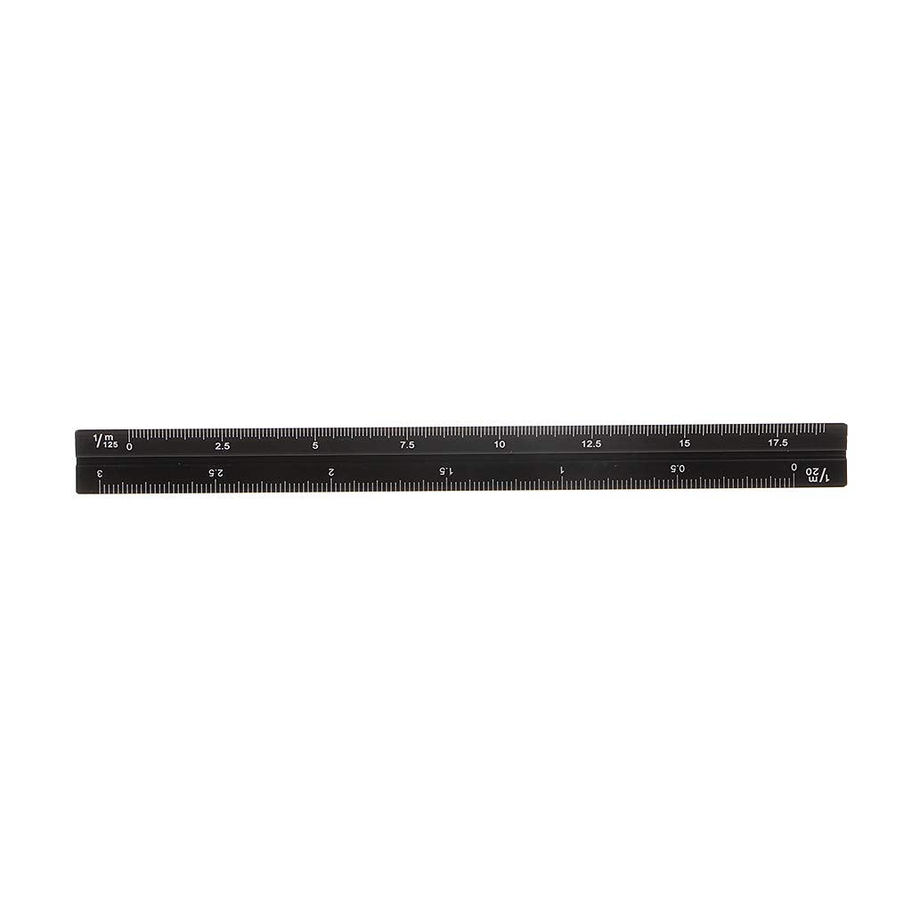Lot de 10 règles triangulaires multifonctions en aluminium pour architecte ingénieur 15 cm