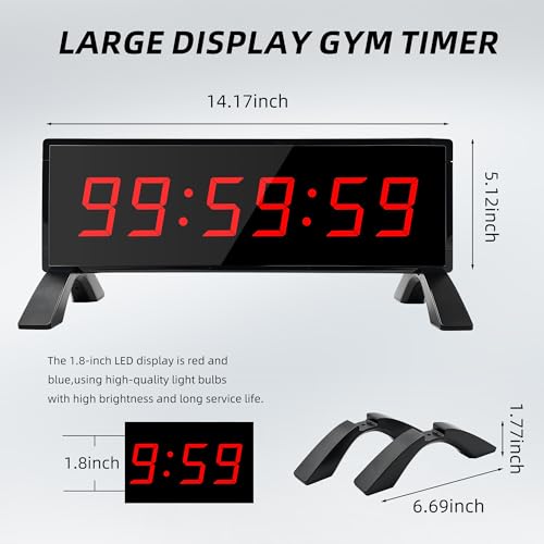 Temporizador Multifunción para Gimnasio con Control Remoto miniatura 4