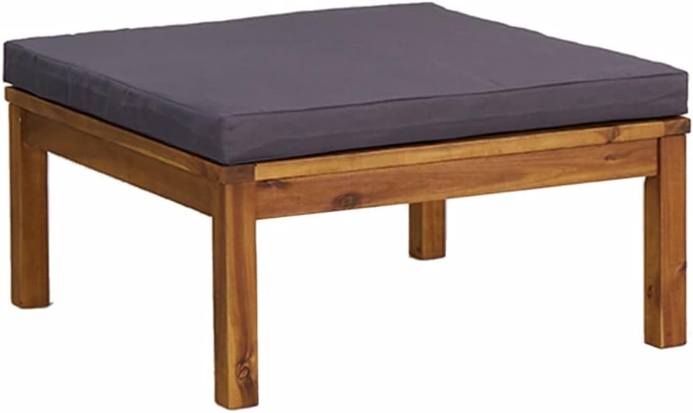 vidaXL Solid Acacia Wood Patio Lounge Set 10 Piece with Cushion Outdoor Garden Terrace Wooden Modular Sofa Seating Seat Sitting Chair Furniture