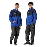 [ミズノ] トレーニングウエア JR 温(ぬく) ジャケット パンツ セット キッズ 吸湿発熱 撥水 防風 32JGB932 クラシックブルー×ページエントブルー 140