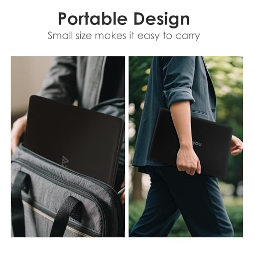 Image of Azeyou Laptop, Mini Laptop 11.6'' HD Display, Student Laptop with 4GB RAM & 128GB eMMC, 4000mAh, BT4.2, N4020C Dual Core - UP to 2.8GHZ, OS 11 Pro, Dual-Band WiFi, Black