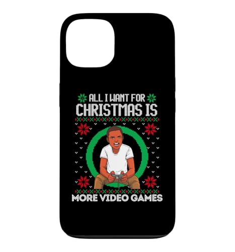 All I Want For Christmas Is More �r�f�I�Q�[�� �j�̎q ���̎q �Q�[�}�[ �X�}�z�P�[�X iPhone 13 �p