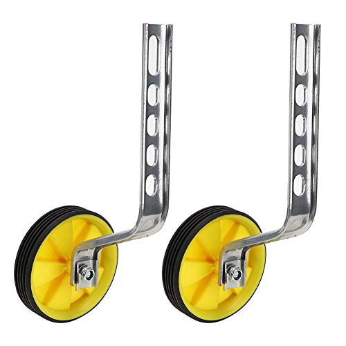 Universal 1 par de ruedas de entrenamiento para bicicleta infantil, adecuado para bicicletas de una sola velocidad de 12 a 20 pulgadas, incluye todo el hardware de montaje, fácil de montar e instalar miniatura 7
