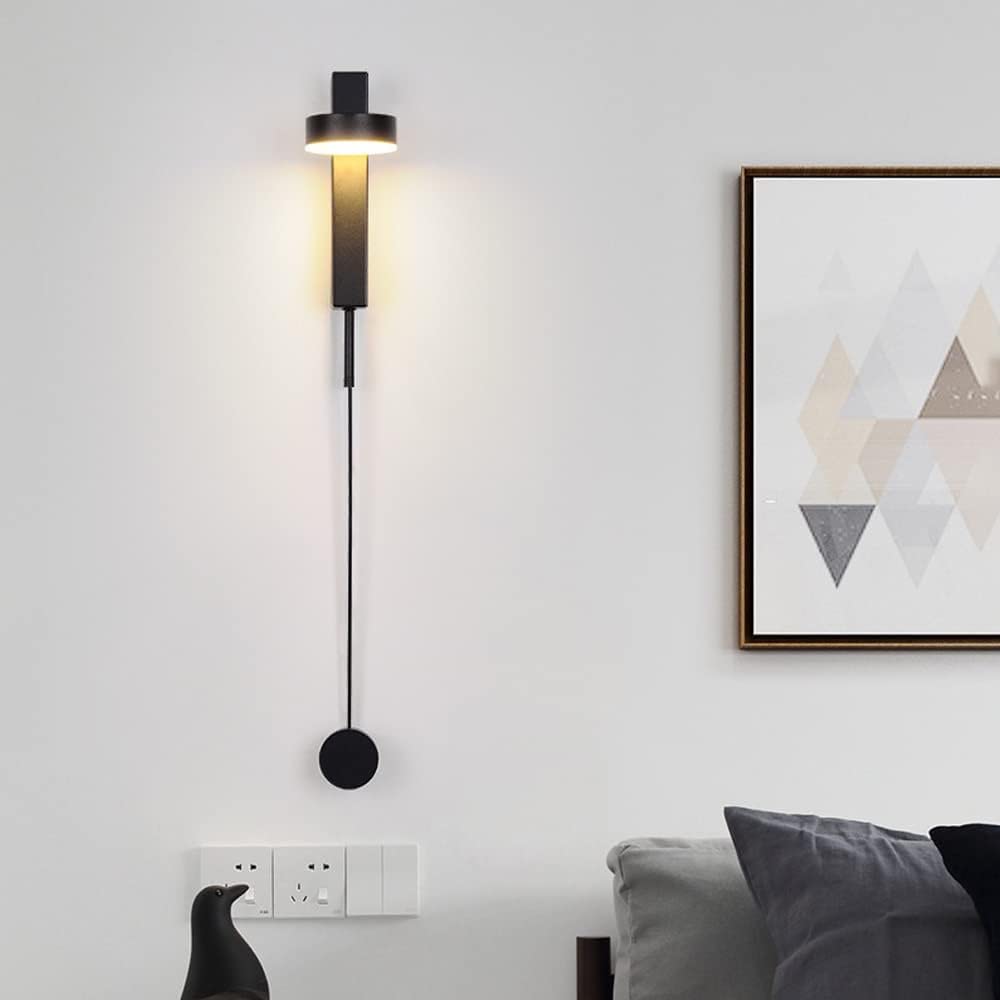 ASerZenith Internal Wall Lights Modern Gold Led Wall Lamp 12W - Spotlights Dimmable Bedroom Bedside Art Long Line - Living Hallway Aisle Decor