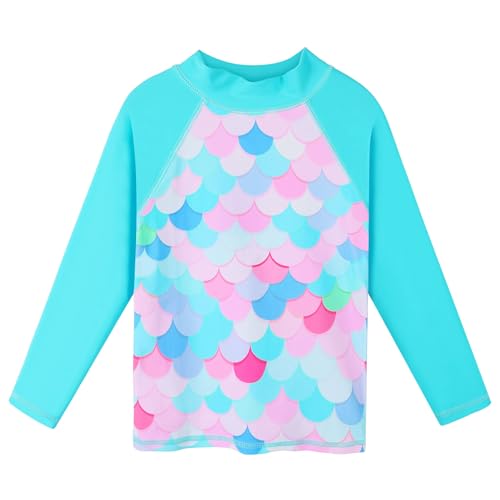 BAOHULU Girls Long Sleeve Swimsuit 3 Piece Bathing Suit UPF 50+UV Protective Beach Swimwear with Headband2