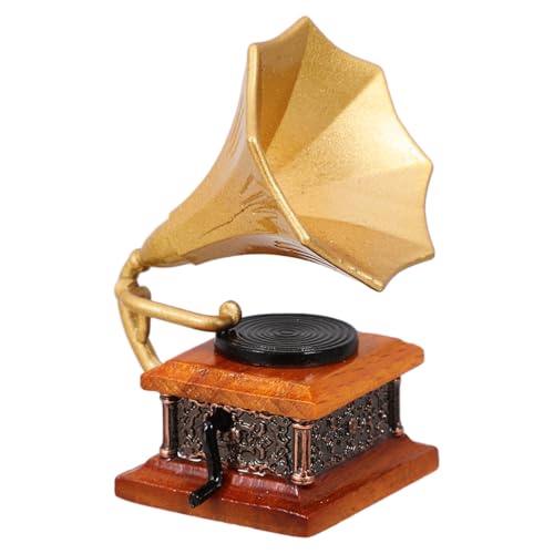 Mini phonographe miniature résine au design unique pour maquette