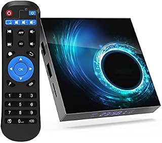 Adikao Android 10.0 TV Box, 4GB RAM 64GB ROM Allwinner H616 Quad-Core 64-bit ARM Cortex-A53 Box with 2.4GHz/5.0GHz WiFi 10/100M Ethernet, Support H.265/3D/6K Ultra HD/BT 5.0/HDMI 2.0 Smart