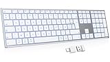 clavier bluetooth mac compatible pc Connectivité Multi-Appareils : clavier sans fil bluetooth est doté d'une connectivité USB 2,4 GHz et Bluetooth double canal, ce qui permet de passer facilement d'un appareil à l'autre d'une simple pression, pour des connexions sans fil flexibles et pratiques, au travail comme pendant vos loisirs
