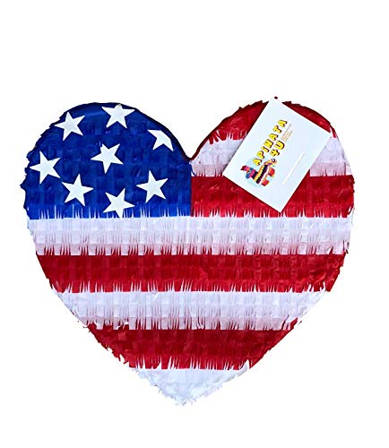 Patriotic Heart Pinata