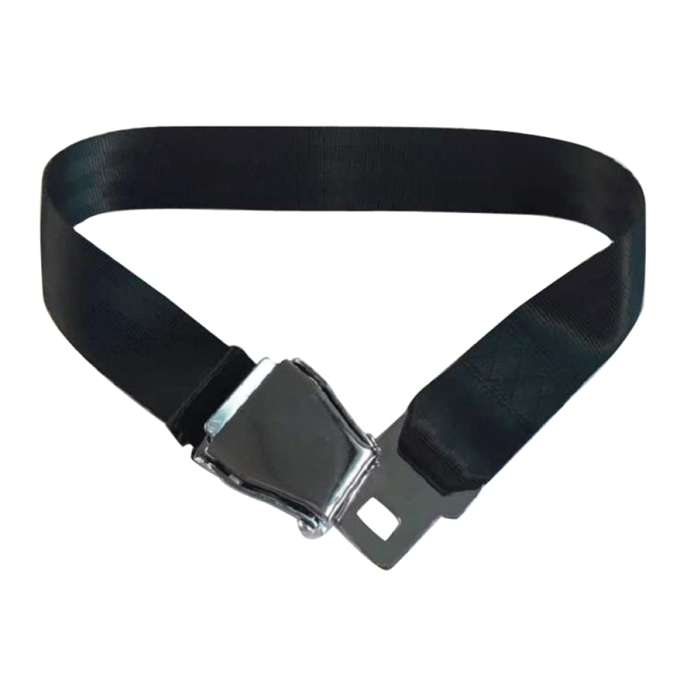 HENLOS Car Seatbelt Airplane Seat Belt Seat Belt Extension Metal Tongue Seatbelt Buckle Car Seat Belt Extender Black Car Accessories Car Safety Belt