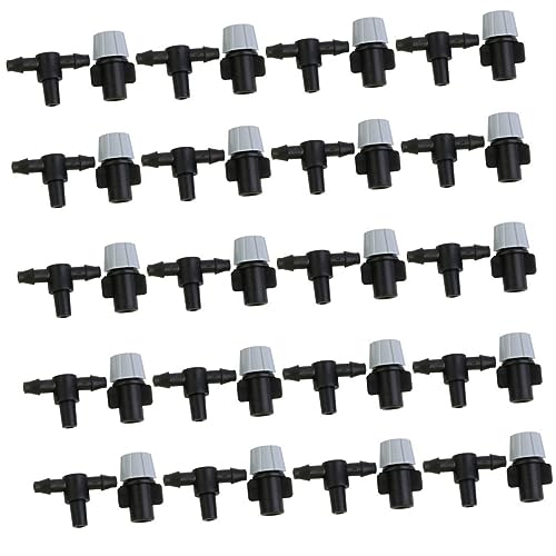 Sosoport 60mm Drip Irrigation Fittings Gray Atomized Tee Joints Irrigation Sprinkler Nozzle Heads for Misting Watering