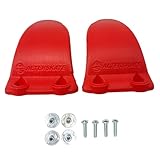 Alterskate Skyhook Toe Hooks for Mountain Boards and Electric Skateboards (Red, Large 2.5')