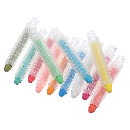 KONTONTY 12 Pack Color Paint Pens Dust Free Chalk Pens for Boys and Girls Blackboard Sidewalk Chalk