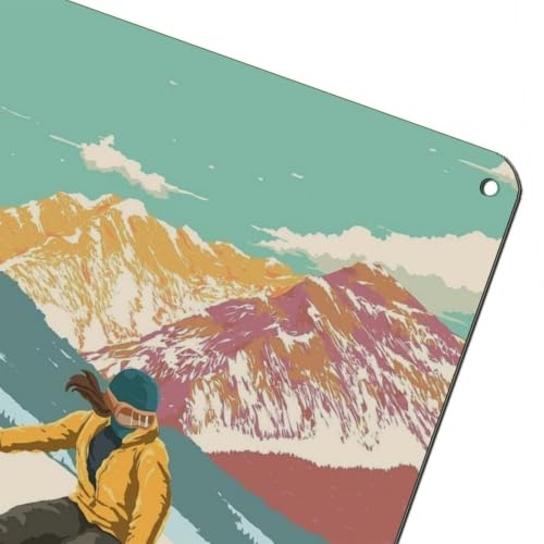 Affiche Kitzbuhel cadeau idéal pour passionné de snowboard