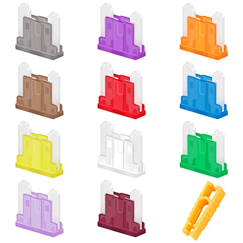 JatilEr Car Fuses Blade 30 Pcs, Automotive Replacement Fuses 2A-40A with Safety Puller for Car, Truck, Motorbike