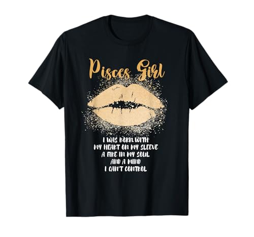 Pisces Girl Leopard Bandana Wink Eye Astrology T-Shirt