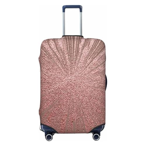 Rose Gold Red Print Suitcase Cover Luggage Protector Washable Elastic Fashionable Travel Gear Cover