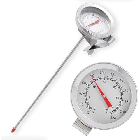 ZPSHYD 12" Stainless Steel BBQ Thermometer Cover