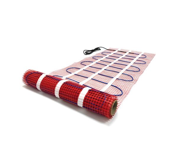 Heat Up Electric Underfloor Heating Sticky Mat 150W per m² for Stone Tiles Laminate Ceramic Porcelain etc (6m x 0.5m)