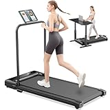 Tapis de Marche Course Pliable - Walking Pad, Treadmill Roulant de Sport Portable Petit El...