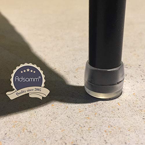 Adsamm LG-TR-25-4 LG-TR-25 4 x Chair Leg Caps, Transparent, Diameter 25 mm - Image 3