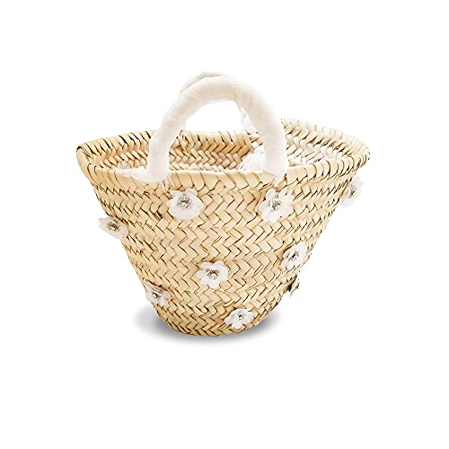 Mini Capazo Artesanal Nenúfar - cesto o bolso mimbre para novia o arras