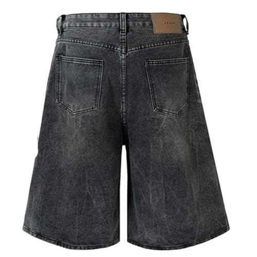 Cropped Jeans Men Women Wide Leg Denim Pants Baggy Vintage Denim Capris Pants Summer Clothes2