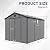 Plastic Storage Shed 8x10 FT, Resin Tool Shed with Lockable Doors, Window and Floor for Backyard Garden Patio, Dark Gray