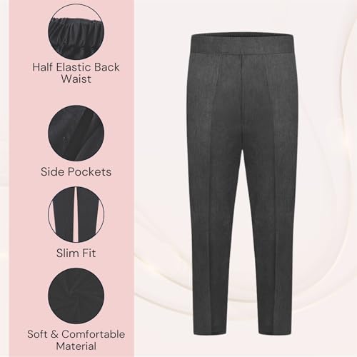 Pantalon d'école garçon pour la rentrée des classes confortable et résistant 2-13 ans