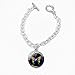Produktbild CKAWM Halskette Liebe Armband Glas Cabochon Anhänger Handmade Silber Farbe Schmetterling Kette Armreif Für Frauen Männer