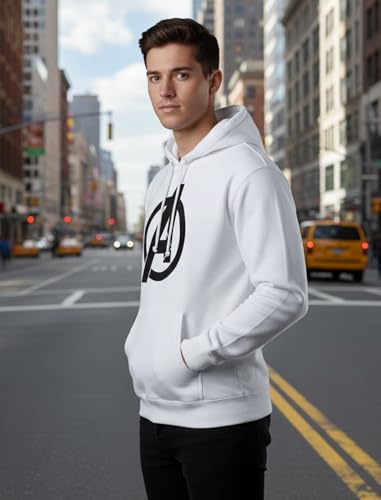 Image of More & More Fleece Neck Regular Fit Hooded Sweatshirt Avengers