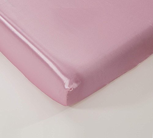California Drapes Soft & Silky Satin Crib Fitted Sheet, Great for Babies