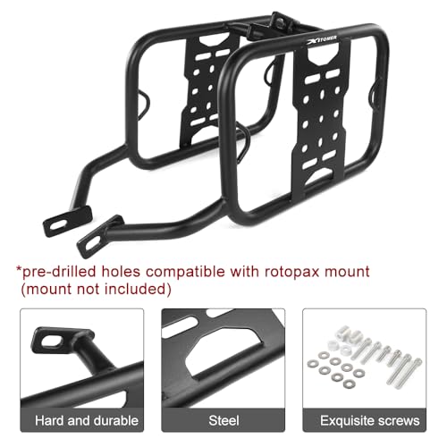 Alforjas para motocicleta Xitomer + portabultos laterales compatibles con DR650 (1996-2024) miniatura 4