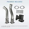 JDMSPEED New Turbo Diesel With Hardware Bellowed Up Pipe Kit Replacement For Ford F250 F350 F450 F550 Super Duty 7.3L 1999-2003 Replace F4TZ6K854F F4TZ6K854C F81Z6K854EA 679-005