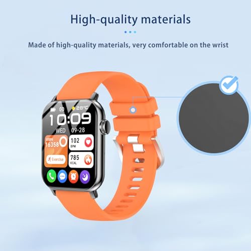 Correa de silicona para reloj iBesi TG09 naranja miniatura 3