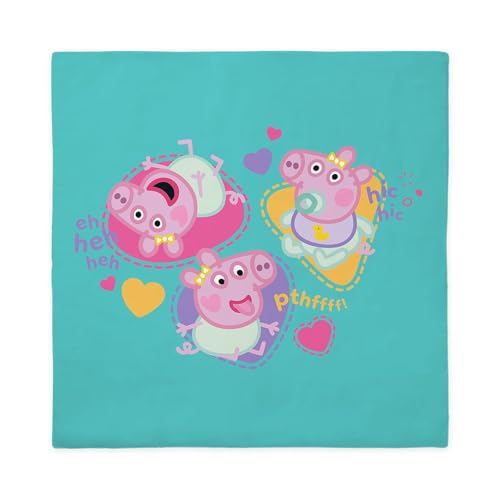 CafePress Peppa Pig: Happy Baby Queen Duvet Cover, Printed Comforter Cover, Unique Bedding