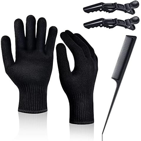 IKOCO Heat Proof Medium Glove Mitts for Hair Styling - 2Pcs for Flat Iron, Curling Wand, and Hot-Air Brushes Cover