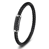 Tipo de metal: acero inoxidable, material: cuero, tamaño: 19 cm, 21 cm, peso: 17 g
